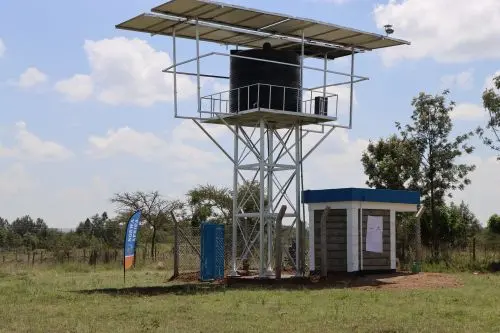  Visoi Mahiga Community Kiosk with Elevated Tank